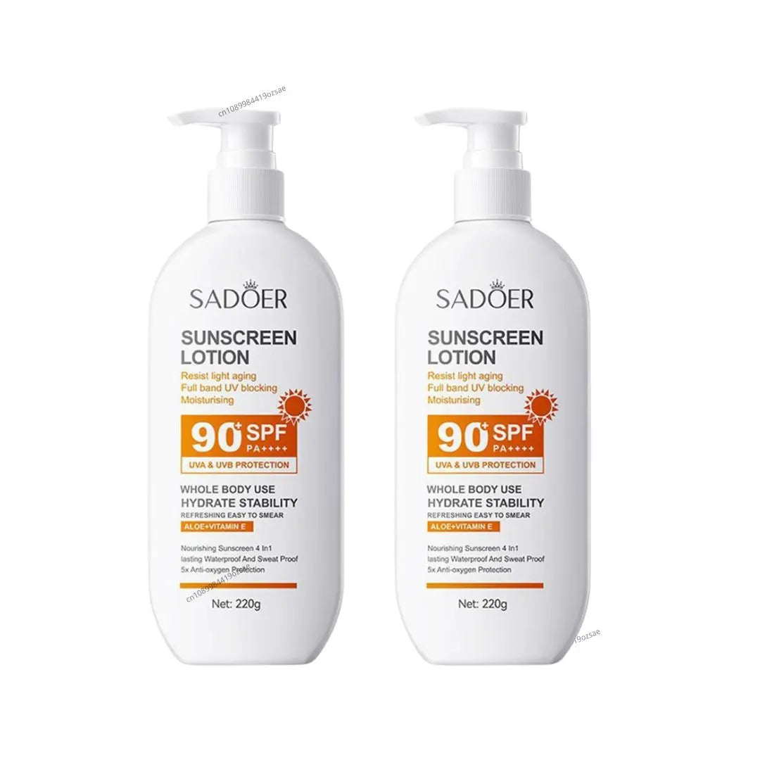 Crème solaire SPF 90 + /SPF 50 + crème d'isolation Anti-oxydante crème solaire hydratante bloquant les UV pour le sport et le protection solaire active