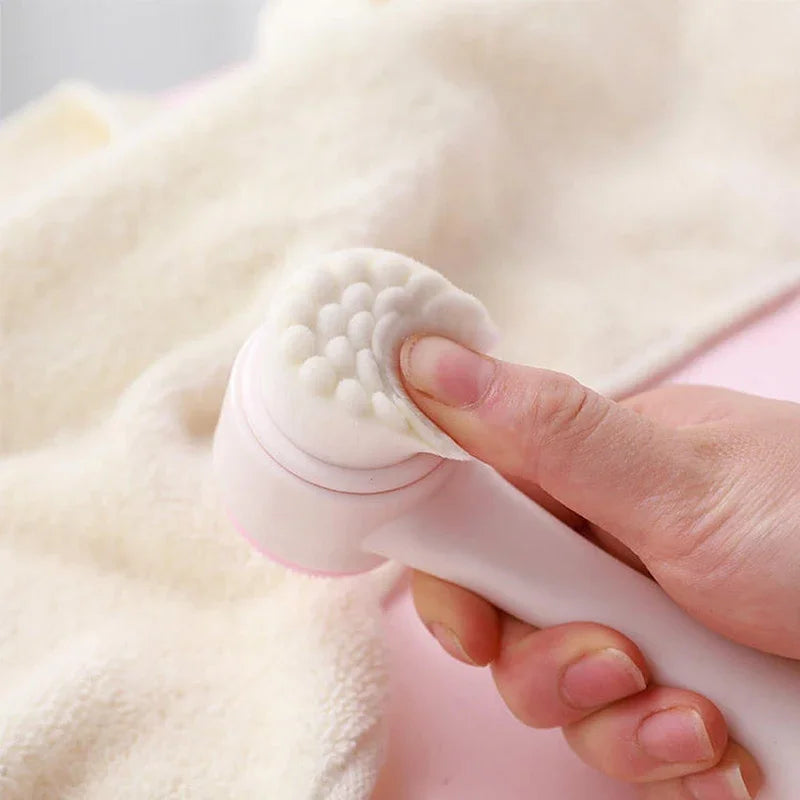 3D double silicone brosse de nettoyage du visage massage manuel brosse faciale poils doux exfoliator double face brosse de lavage du visage
