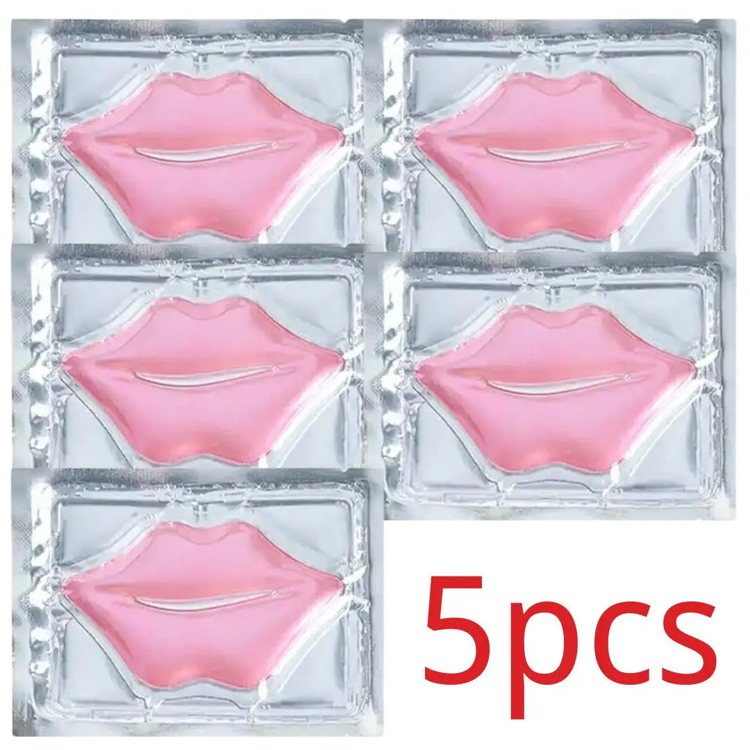 Masque à lèvres au collagène, masque de sommeil aux fraises, baume hydratant, patchs nourrissants pour les lèvres, tampons en Gel, crème de soin pour la peau