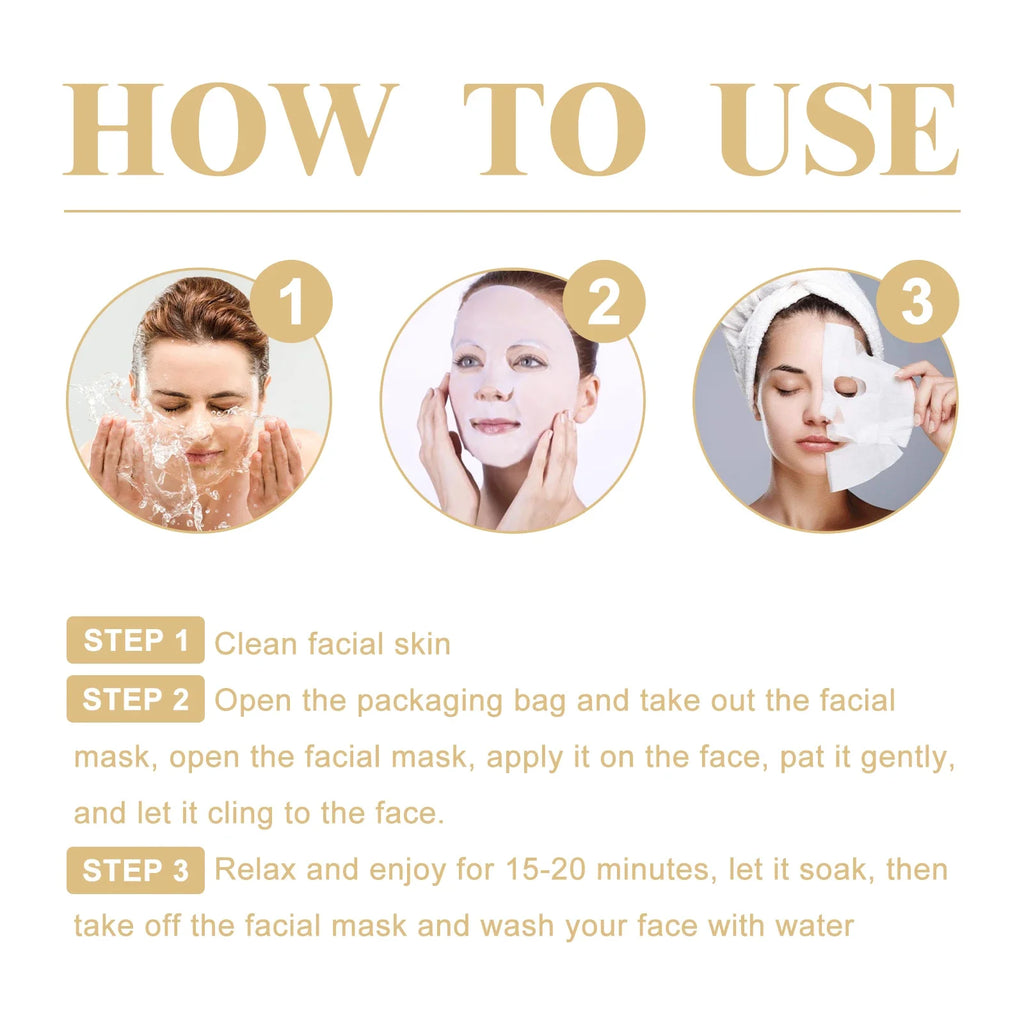 Masque Facial Anti-rides au collagène, 10 pièces, Anti-vieillissement, estompe les ridules, peau ferme, hydratant, éclaircissant, soins de la peau, cosmétiques coréens
