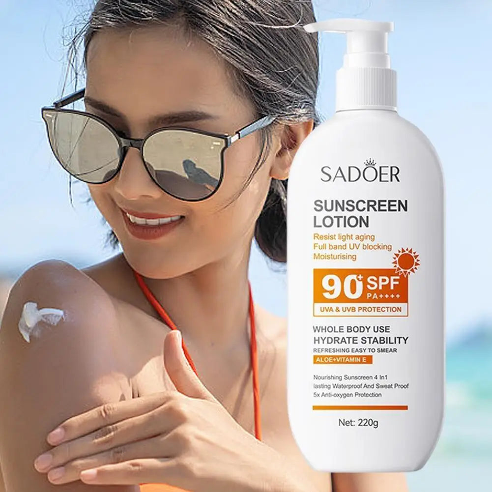 Crème solaire SPF 90 + /SPF 50 + crème d'isolation Anti-oxydante crème solaire hydratante bloquant les UV pour le sport et le protection solaire active