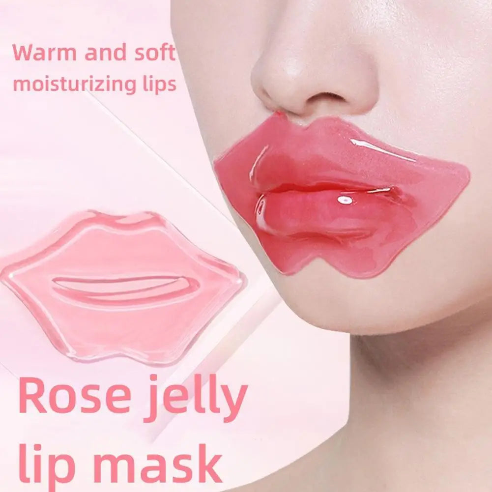 Masque à lèvres au collagène, masque de sommeil aux fraises, baume hydratant, patchs nourrissants pour les lèvres, tampons en Gel, crème de soin pour la peau